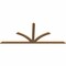 Ekena Millwork Richland Timber Gable Bracket, Western Red Cedar, 96"W x 40"H x 1 1/2"D x 3 1/2"F, 10/12 Pitch GBW096X40X0204RIC00SWR - alternate 3